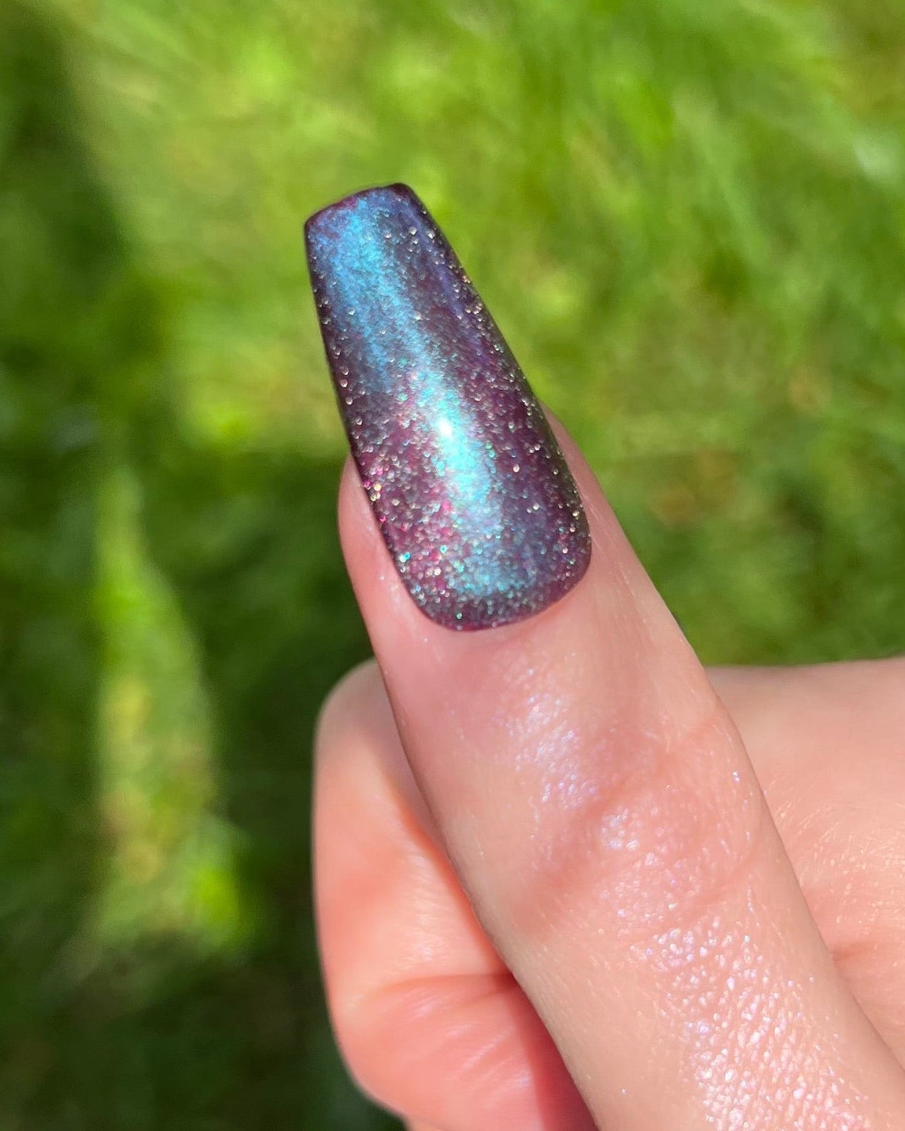 Our Blue (blue shimmer topper)