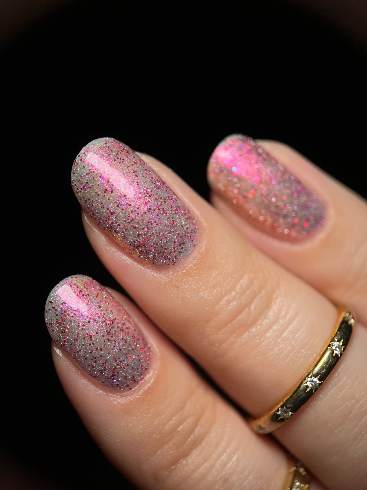 Also Hikaru 光 (buildable glitter-shimmer topper)
