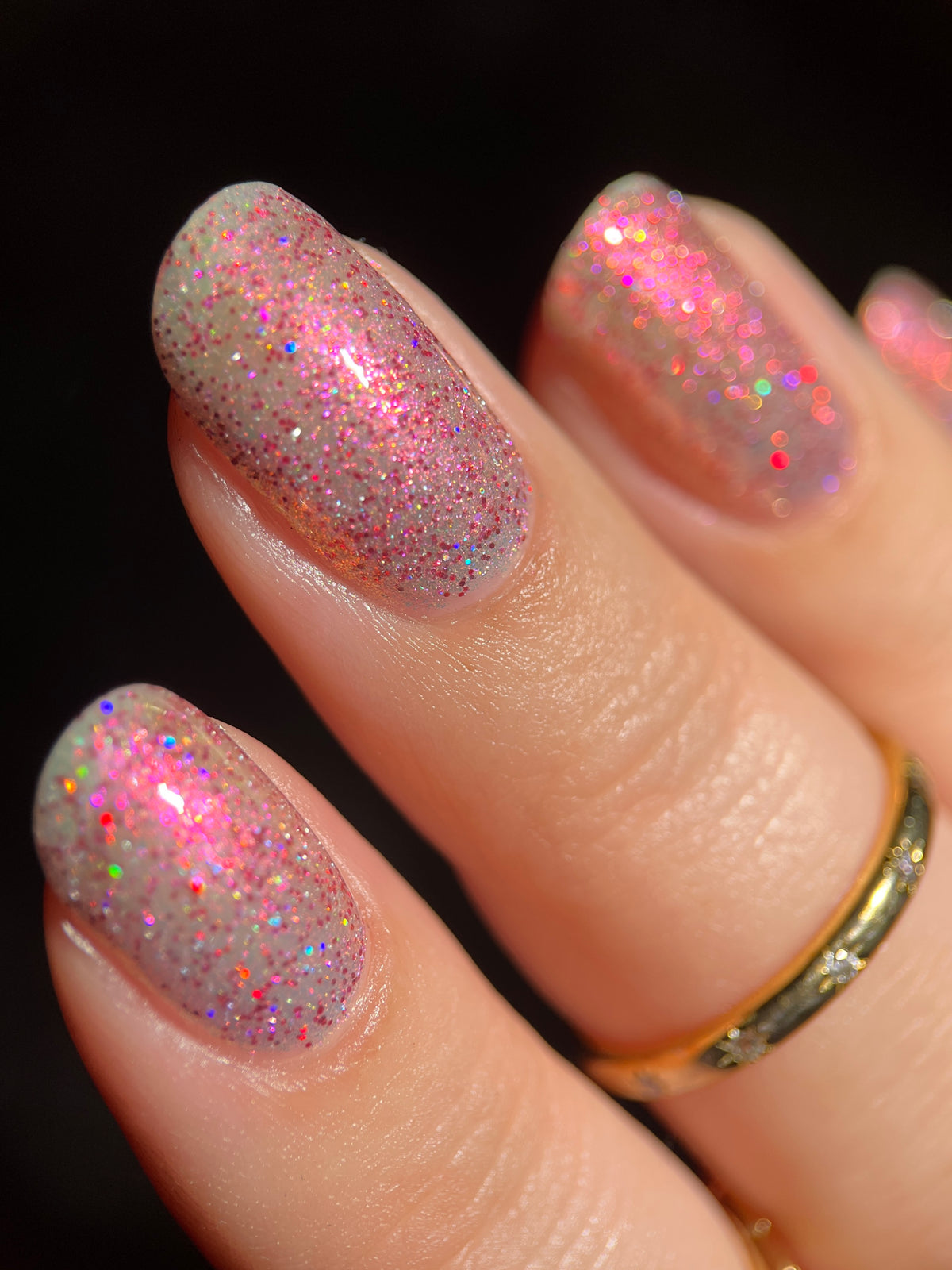 Also Hikaru 光 (buildable glitter-shimmer topper)