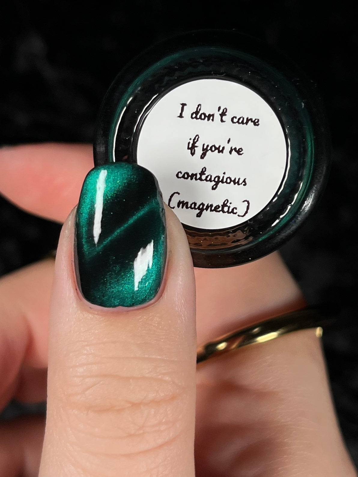 I don’t care if you’re contagious