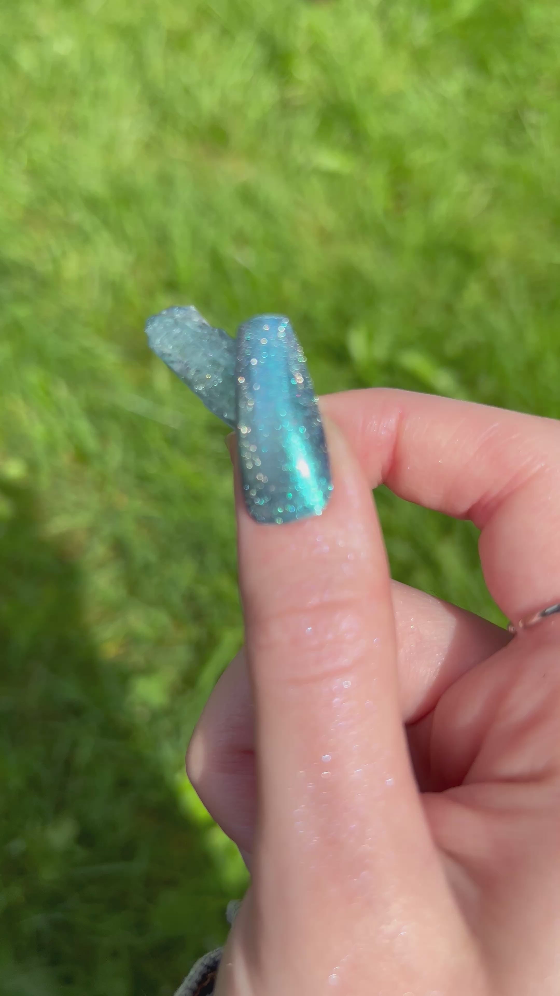 Our Blue (blue shimmer topper)
