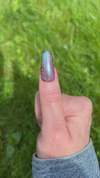 Our Blue (blue shimmer topper)