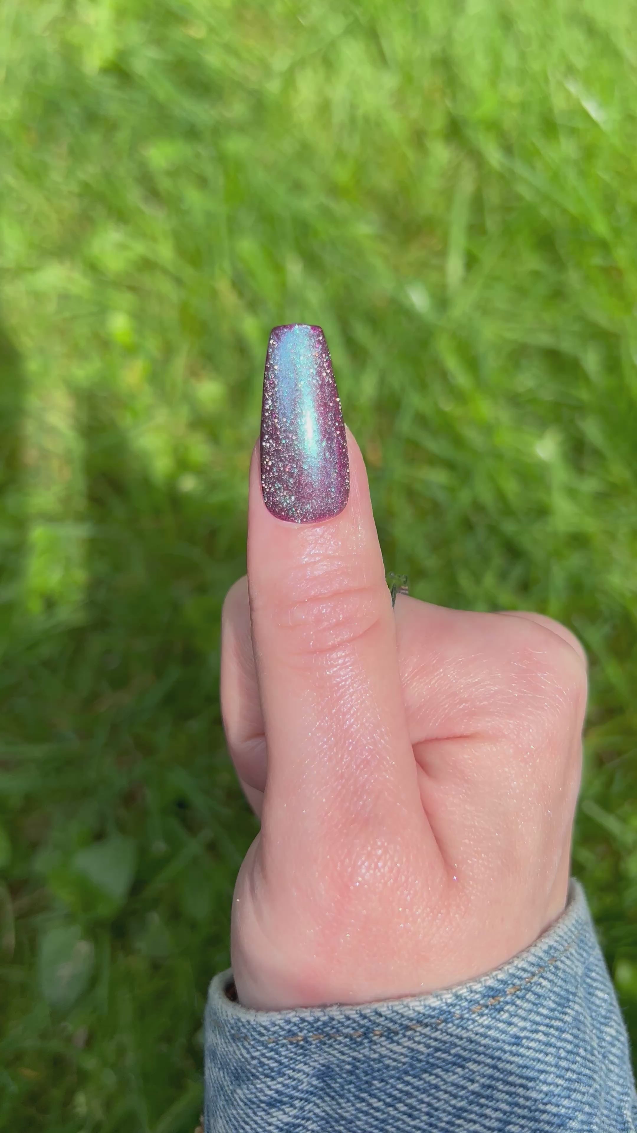 Our Blue (blue shimmer topper)